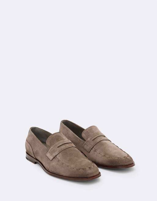 AllSaints Jules mocassin cousu marron karoo, 2 de 6