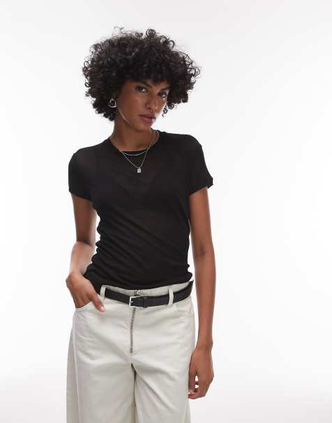 Allsaints june tee in black - view 1
