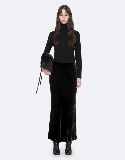 AllSaints jupe longue Anise noire, 5 de 7