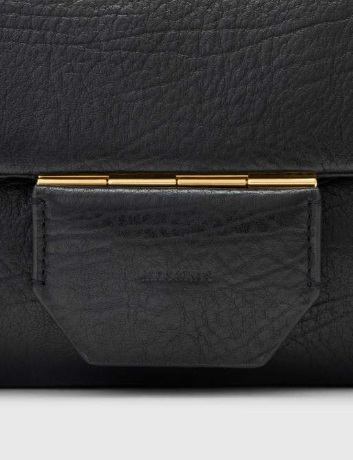 AllSaints – Jupiter – Czarna torebka crossbody ze skóry licowej, 2 z 3
