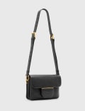 [AllSaints] AllSaints Jupiter grain leather crossbody bag in black One Size BLACK