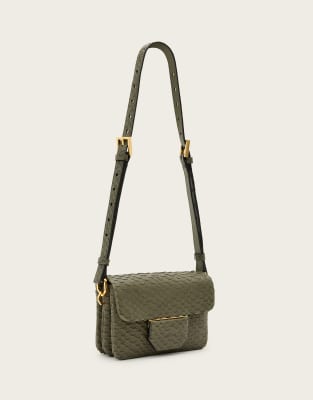 AllSaints - Jupiter Snake - Crossbody tas in militair groen - view 1
