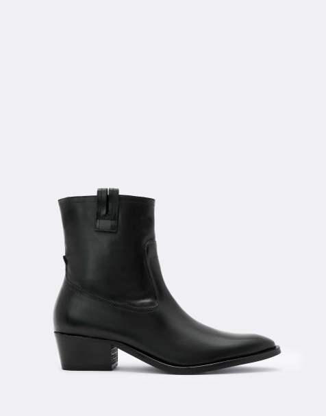 AllSaints Jura laars met rits in zwart - view 1