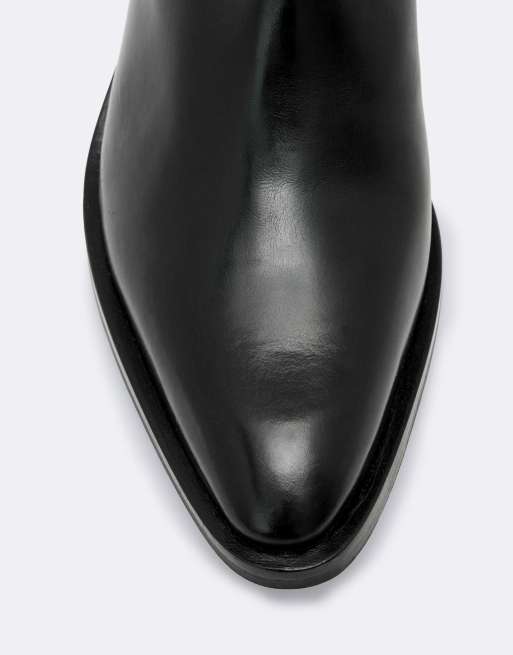 AllSaints Jura laars met rits in zwart, 3 van 6