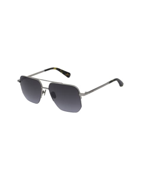 AllSaints Kai sunglasses in silver - view 1