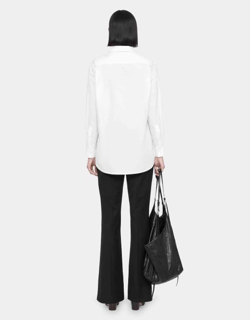AllSaints Kaia chemise oversize blanche, 4 de 7