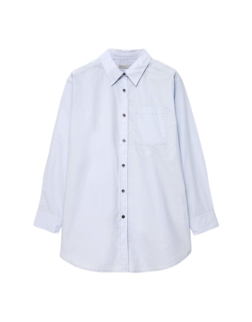 AllSaints Kaia Oversize-Hemd in Eisblau, 2 von 6