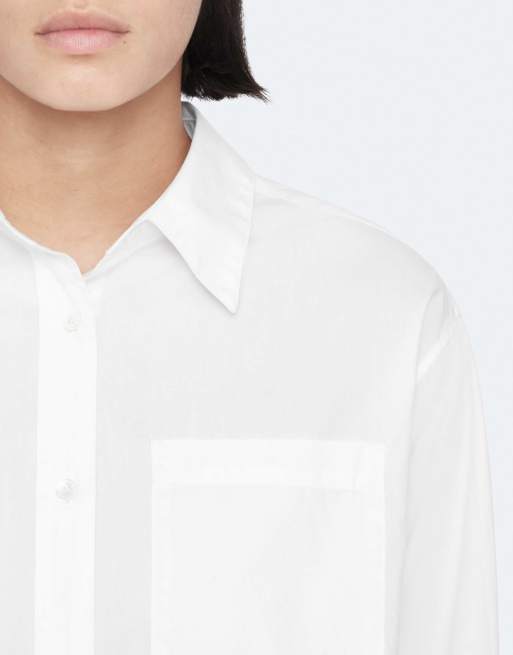 AllSaints Kaia Oversize-Hemd in Weiß, 5 von 6