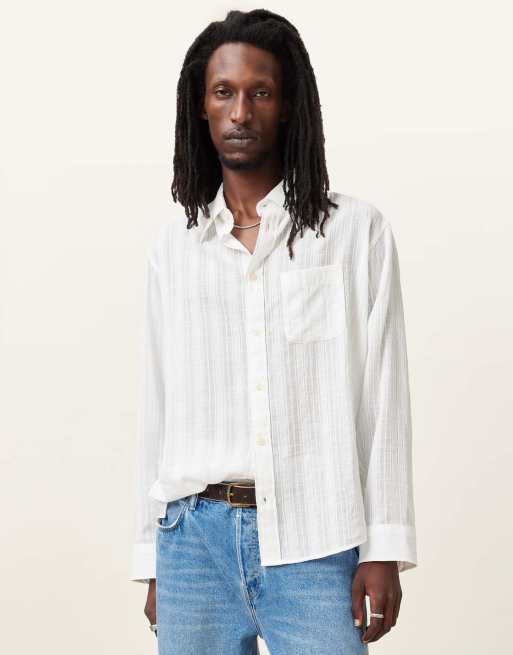 AllSaints - Karmi - Overhemd met lange mouwen in wit