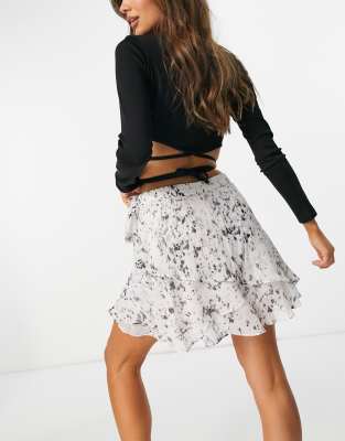 all saints white skirt