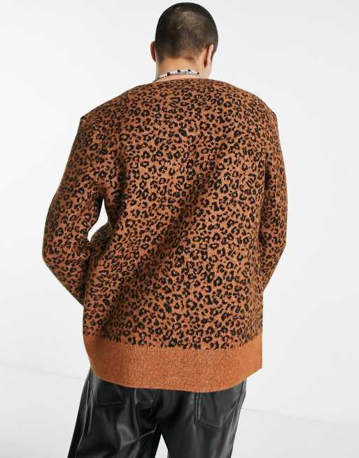 All saints leopard sweater sale