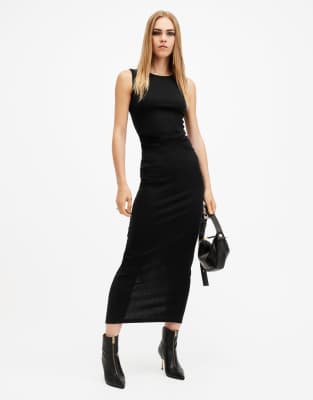 AllSaints - Katarina - Kleid in Schwarz