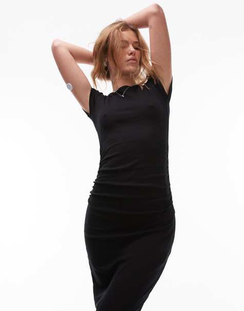 AllSaints Katarina maxi dress in black - view 2