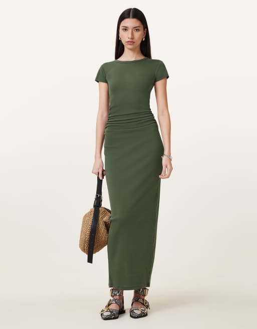 AllSaints - Katarina - Robe - Vert fusil