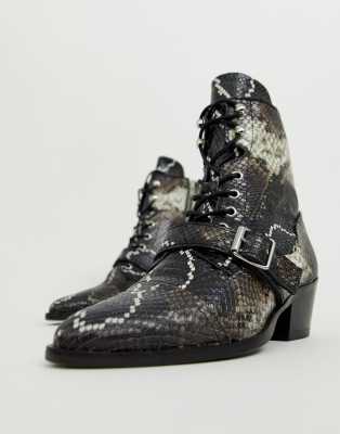 all saints snakeskin boots