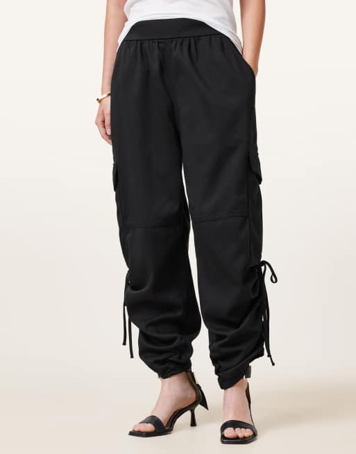 AllSaints – Kaye – Hose in Schwarz