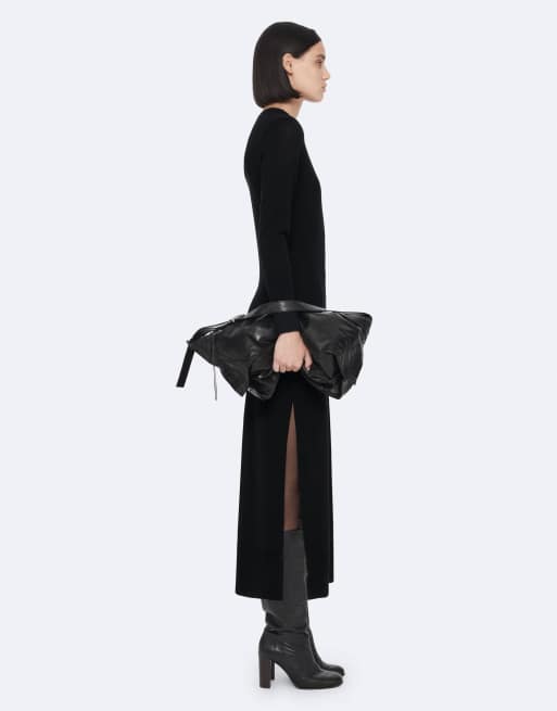 AllSaints Kayla jurk met lange mouwen in zwart, 3 van 7