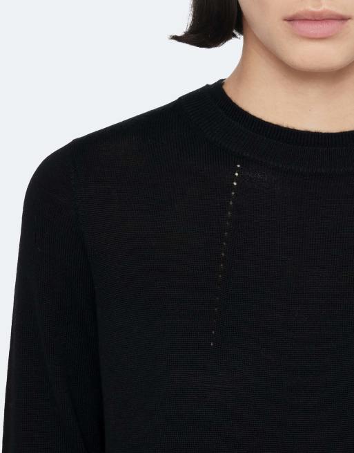 AllSaints Kayla Langarm-Kleid in Schwarz, 6 von 7