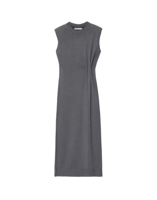 AllSaints Kayla merino jurk in leiblauw, 2 van 6