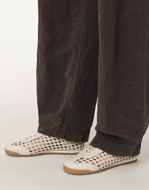 AllSaints - Kenny - Chaussures de course à design tressé - Blanc parchemin - view 1