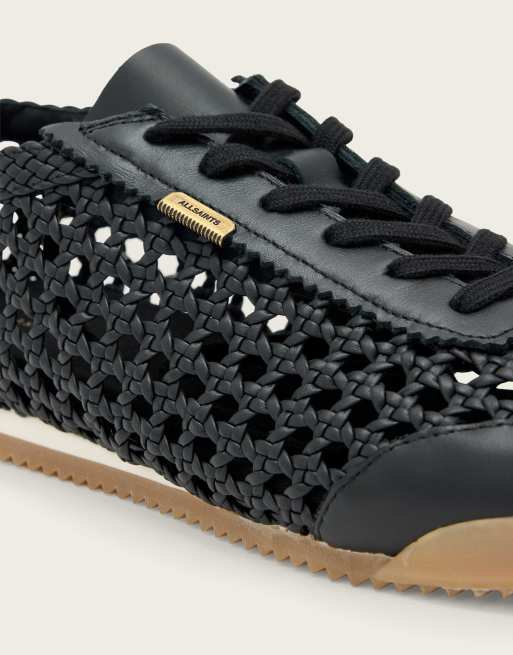AllSaints – Kenny – Gewebte Lauf-Sneaker in Schwarz, 4 von 6
