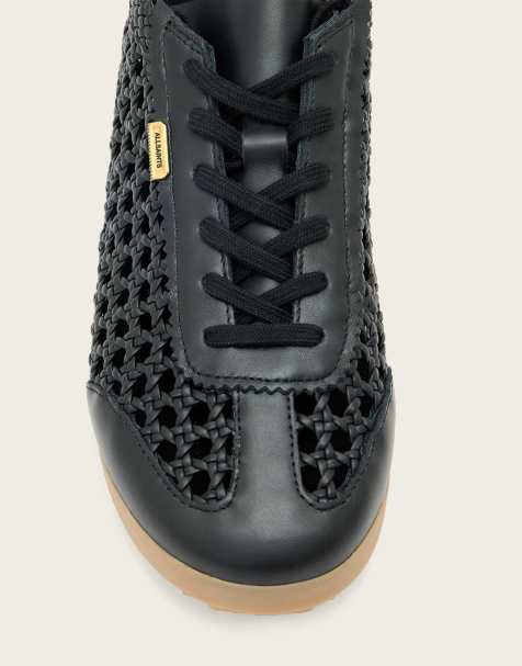 AllSaints - Kenny - Zapatillas de deporte negras con diseño entretejido - view 1