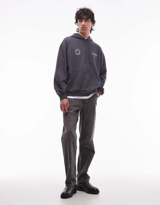AllSaints – Kindred – Kapuzenpullover in verwaschenem Schwarz, 2 von 5
