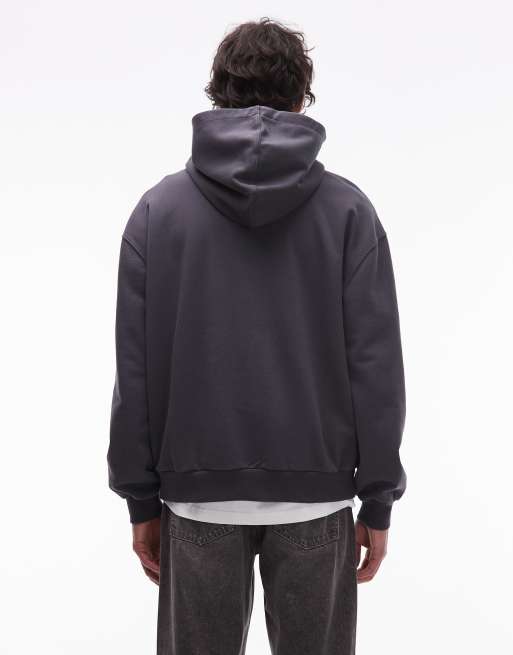 AllSaints – Kindred – Kapuzenpullover in verwaschenem Schwarz, 3 von 5