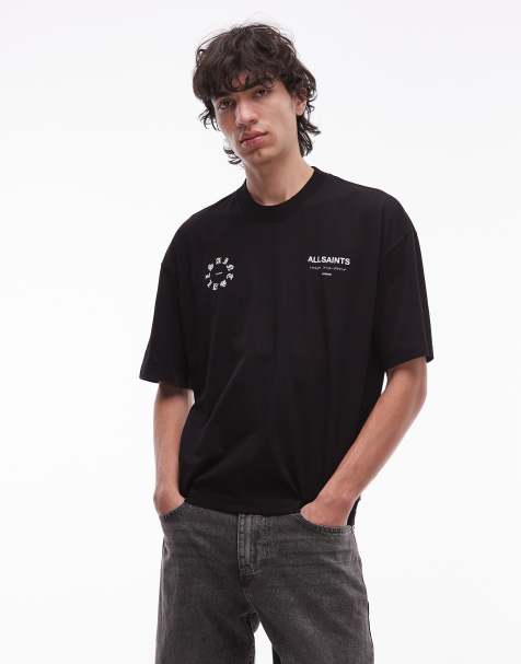Allsaints kindred t-shirt in washed black