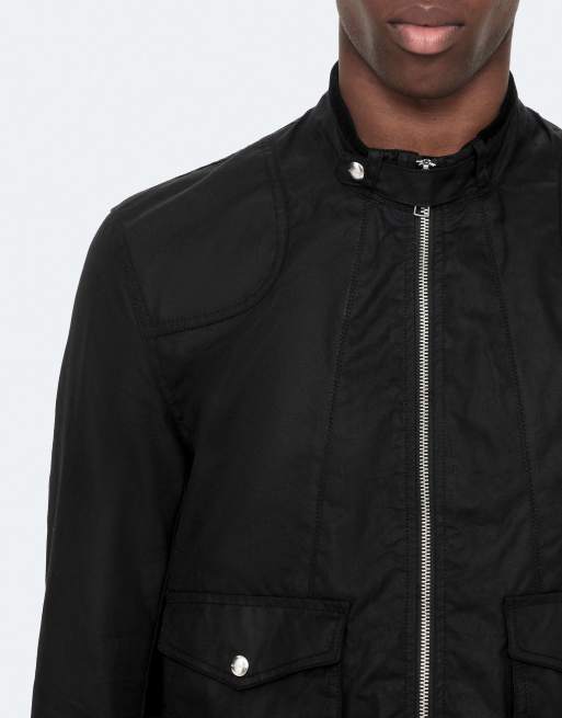 AllSaints Kirk Jacke in verwaschenem Schwarz, 6 von 6