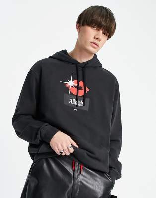 Allsaints Kiss Overhead Hoodie In Black | ModeSens