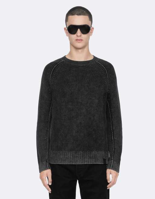 AllSaints Kit Sweatshirt in verwaschenem Schwarz, 4 von 6