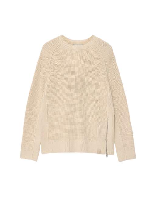 AllSaints Kit Sweatshirt mit Rundhalsausschnitt in Ecru-Weiß, 2 von 6