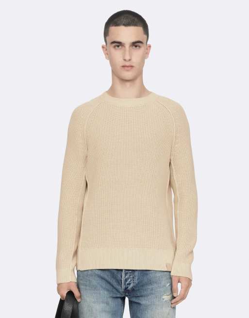 AllSaints Kit Sweatshirt mit Rundhalsausschnitt in Ecru-Weiß, 4 von 6