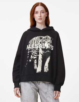 AllSaints - Kit Talon - Kapuzenpullover in Schwarz