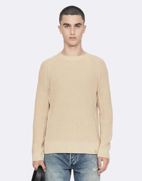 AllSaints Kit trui met ronde hals in ecru wit - view 1
