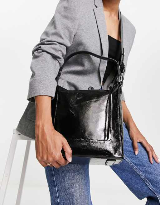 Allsaints kita leather online crossbody bag