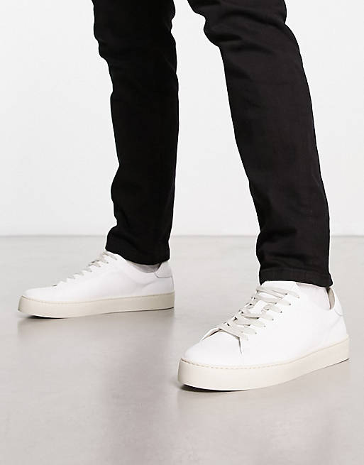AllSaints Klip low top sneakers in white | ASOS
