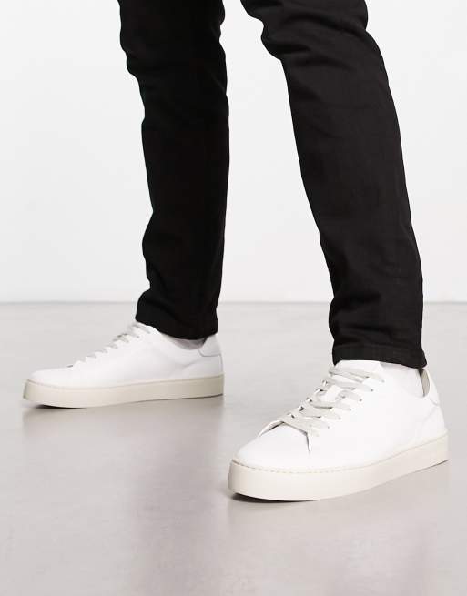 AllSaints Klip low top trainers in white | ASOS