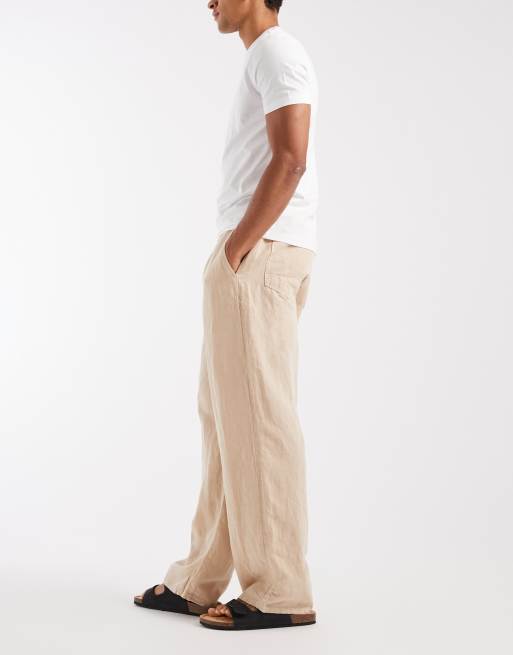 AllSaints Korten trousers in sand, 3 of 5