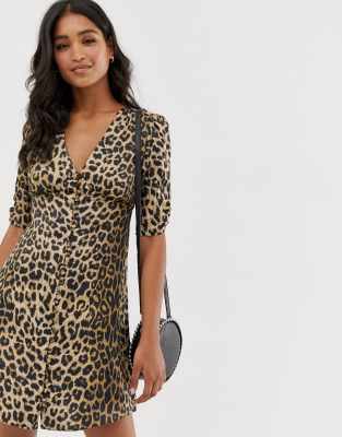 all saints leopard print dress