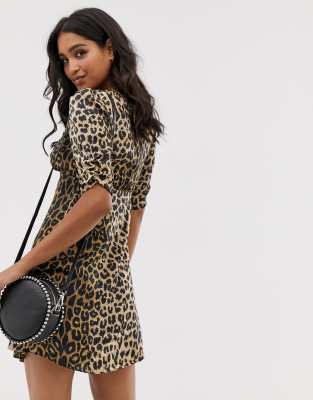 all saints leopard print dress