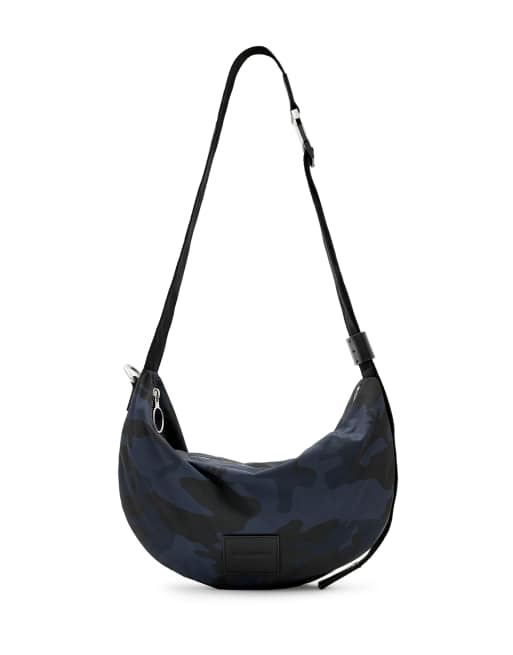 AllSaints – Koy – Umhängetasche in Military-Blau