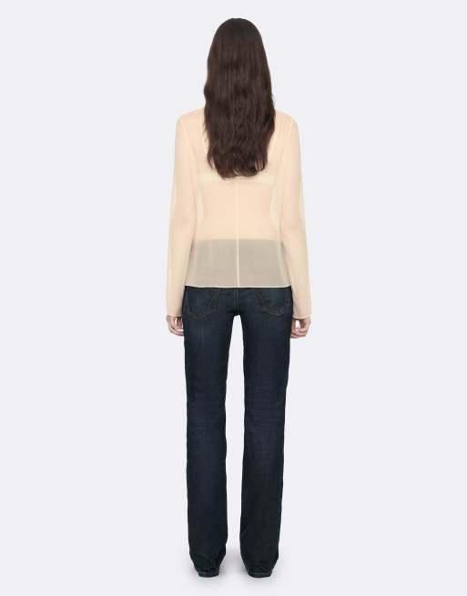 AllSaints Kumi top in ecru wit, 4 van 7
