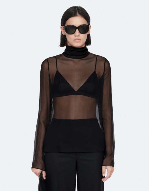 AllSaints Kumi Top in Schwarz, 4 von 6