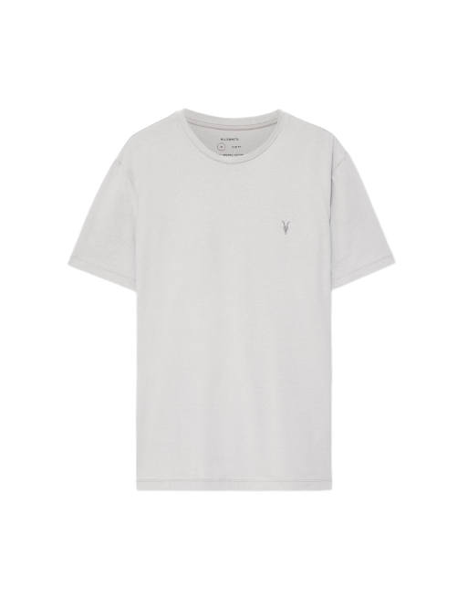 AllSaints kurzärmliges T-Shirt mit Rundhalsausschnitt in Himmelblau, 2 von 6