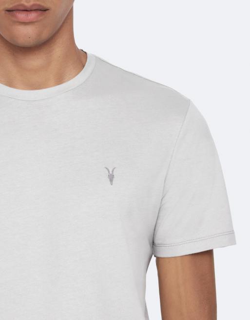 AllSaints kurzärmliges T-Shirt mit Rundhalsausschnitt in Himmelblau, 5 von 6