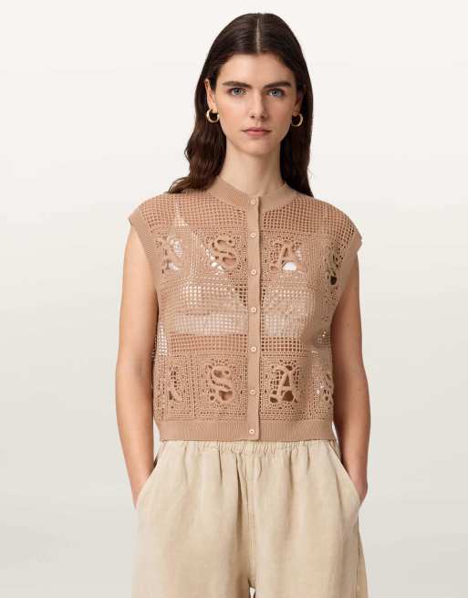 AllSaints - Kyra - Gilet de tailleur - Rose pâle, 4 de 6
