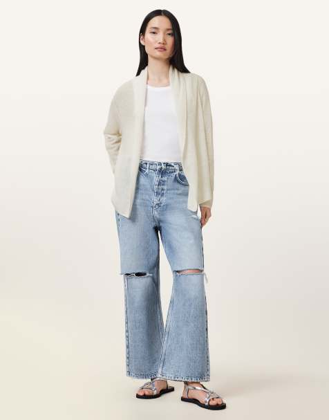 AllSaints - Laina - Vest in krijtwit - view 1