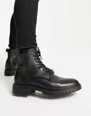 Allsaints Laker Lace Up Boots In Black | ModeSens